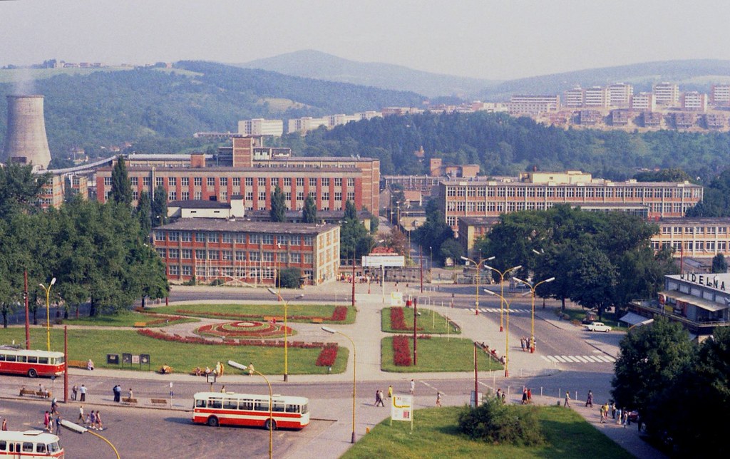 ...historický pohled na centrum Zlína... historický pohled na ZLín